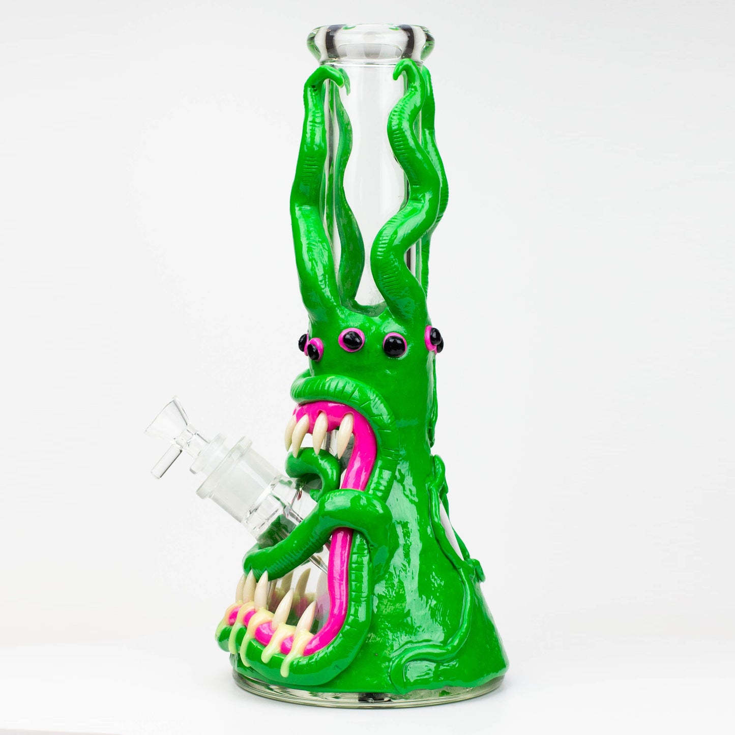 12.5"  Resin 3D artwork 7mm glass beaker water bong [TS102]_11