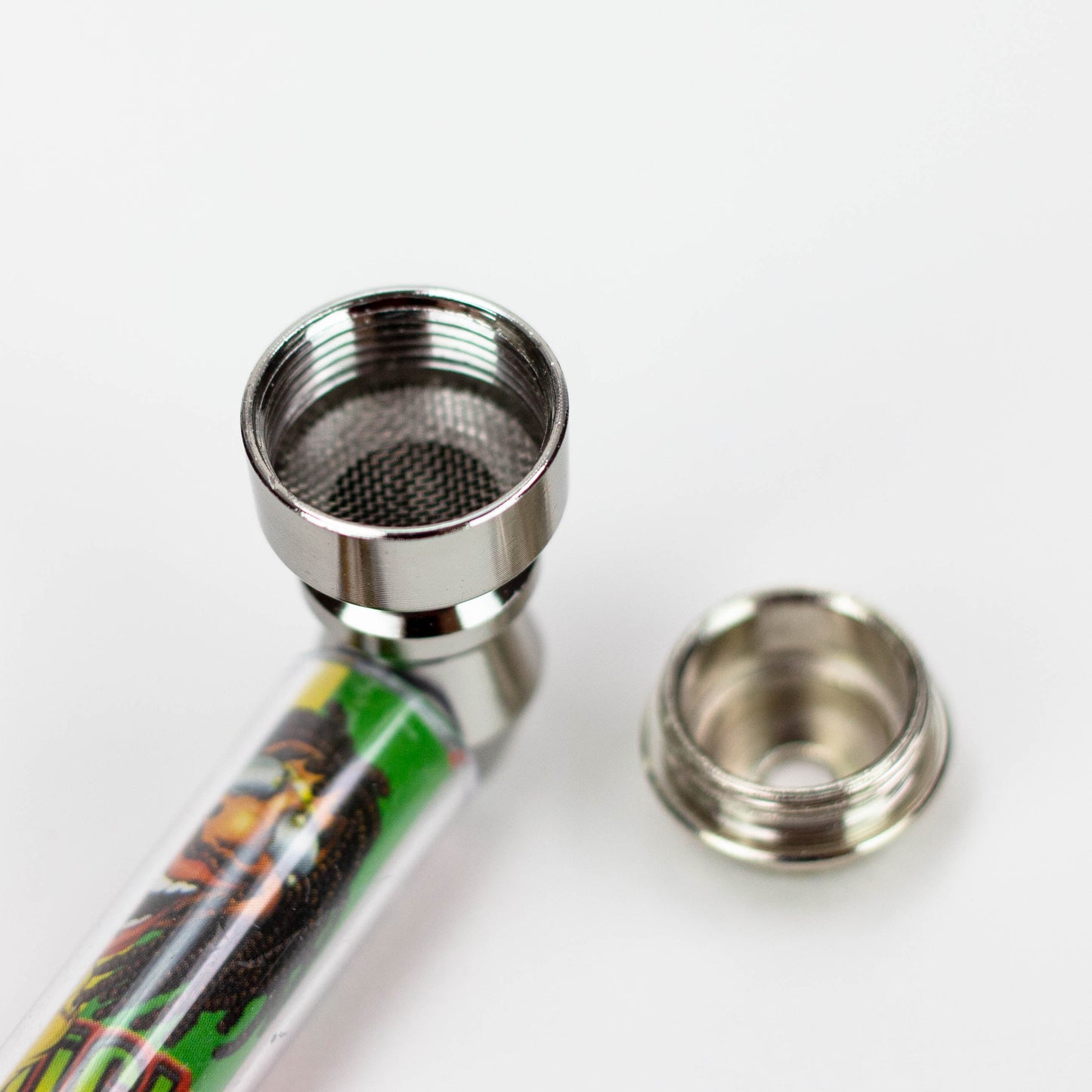 3" Rasta man Metal Pipe with screen display box_4