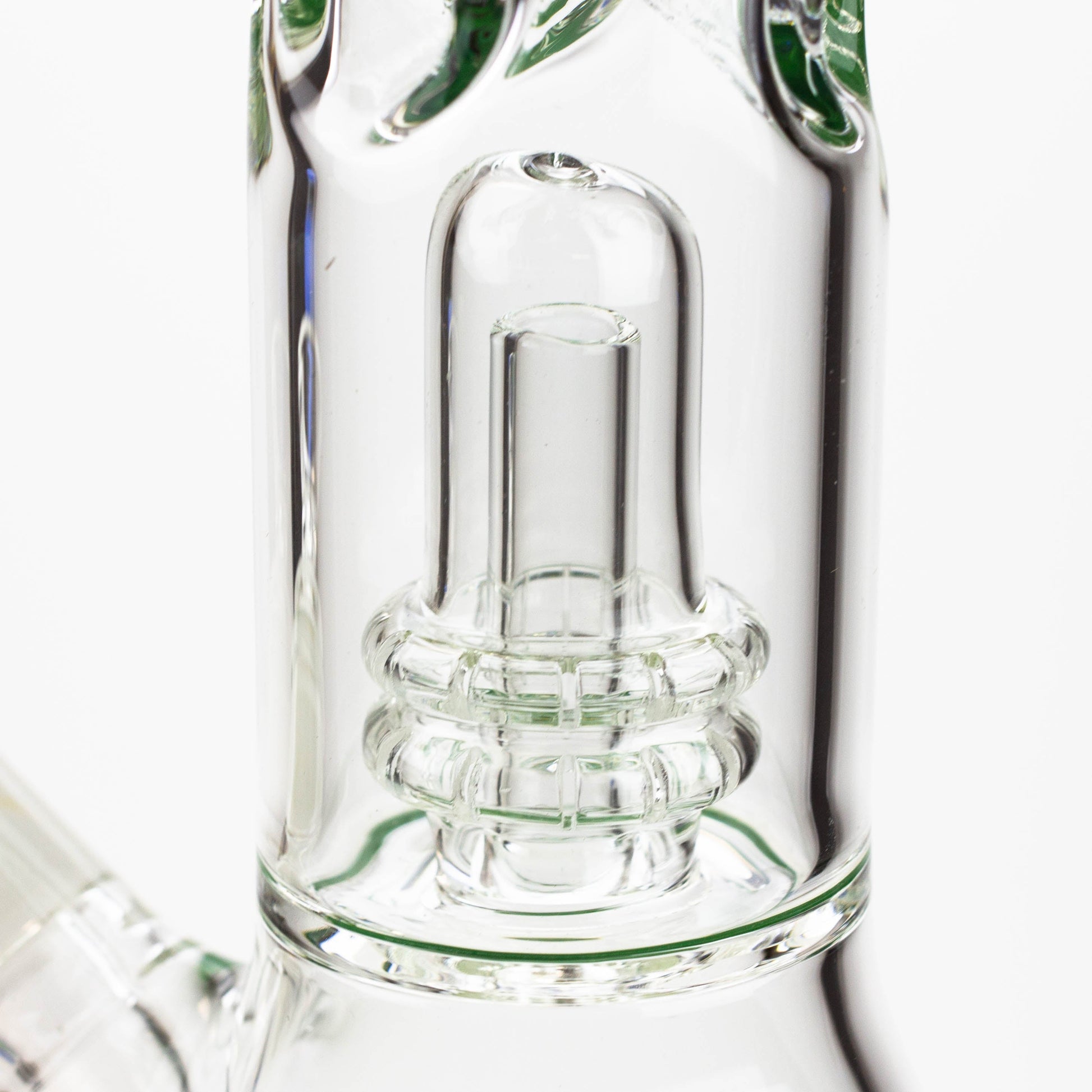 12" Color Bottom Glass Bong with shower head [C1503]_2